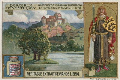 Württemberg: Wirtemberg Kasteel en Ulrich I, graaf van Württemberg, 1260 door European School