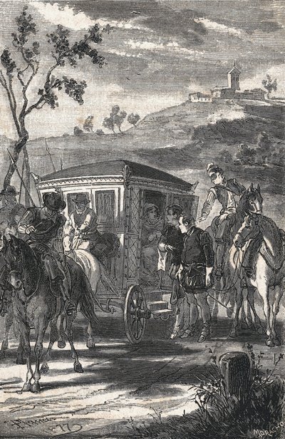 illustratie voor El principe de los ingenios, Miguel de Cervantes Saavedra door Eusebio Planas