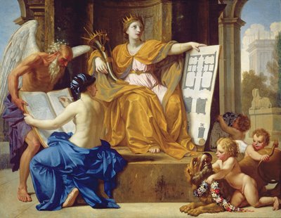 Een allegorie van pracht, c.1654 door Eustache Le Sueur