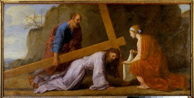 Jezus draagt zijn kruis, ca.1651 door Eustache Le Sueur