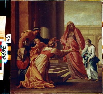 De presentatie van de Heilige Maagd Maria door Eustache Le Sueur