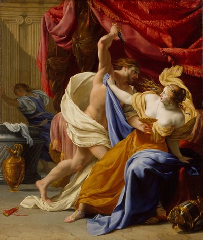 De Verkrachting van Tamar, waarschijnlijk ca. 1640 door Eustache Le Sueur