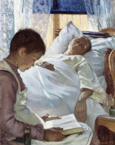 Reflectie in Blauw, 1887 door Eva Bonnier