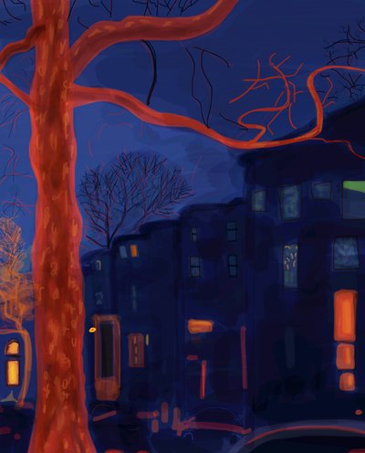 7th Street, Brooklyn, 2016 (digitale kunst) door Evan Sklar