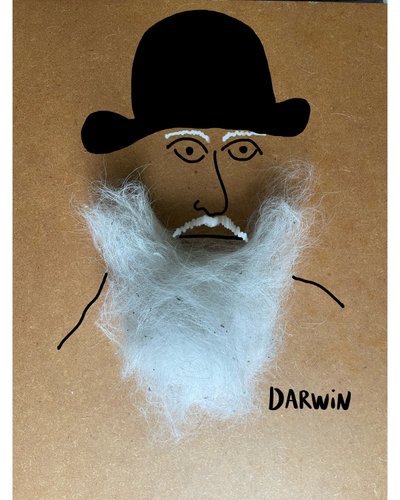 Charles Darwin door Evan Sklar