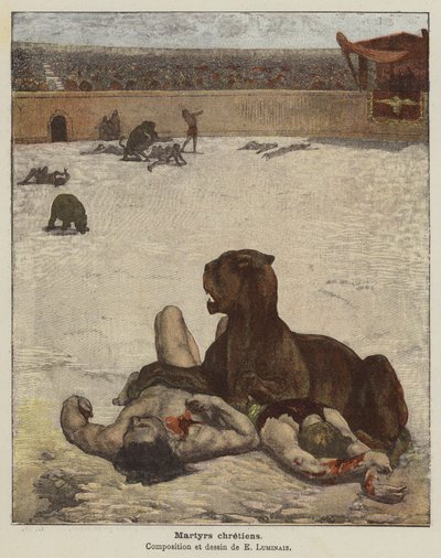Christelijke martelaren door Evariste Vital Luminais