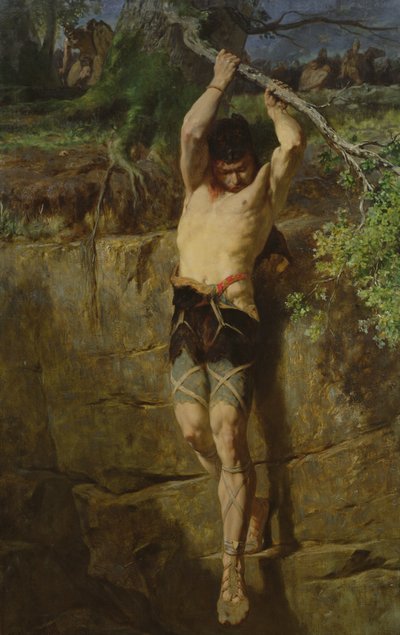 Ontsnapping van een Gallische gevangene door Evariste Vital Luminais