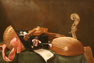 Italiaans: Strumenti musicali Muziekinstrumenten door Evaristo Baschenis