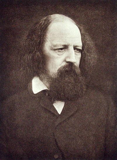 Portret van Alfred, Lord Tennyson (1809-92), ca. 1889-91 door Eveleen Myers