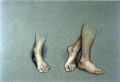 Studie van voeten door Evelyn De Morgan