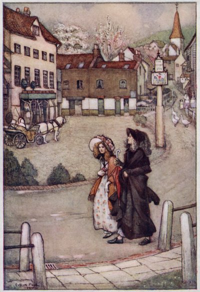 Illustratie voor Cranford door Mrs Gaskell door Evelyn Paul