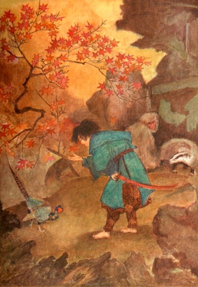 Momotaro en de Fazant, 1912 door Evelyn Paul
