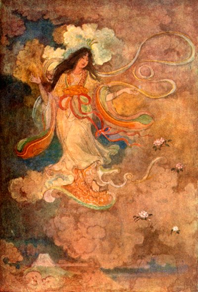 Sengen, de godin van de berg Fuji, 1912 door Evelyn Paul