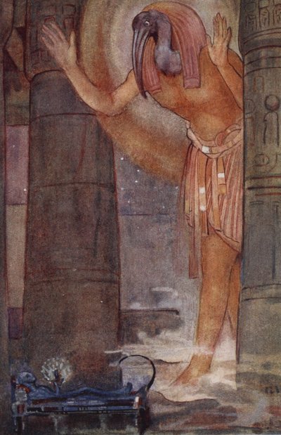 Thoth en de Hoofd Magiër, illustratie uit 