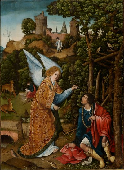 Scène uit het leven van Sint-Rochus, 1517 door Everaert Orley