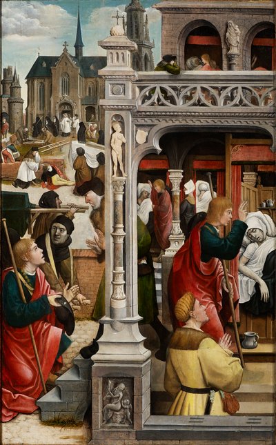 Scène uit het leven van Sint Rochus, 1517 door Everaert Orley