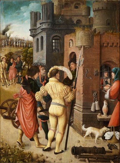 Scène uit het leven van Sint Rochus, 1517 door Everaert Orley