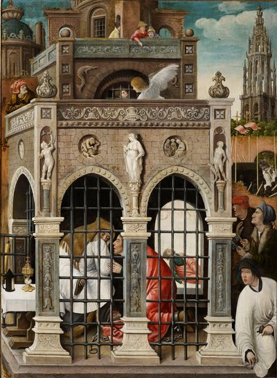 Scène uit het leven van Sint Rochus, 1517 door Everaert Orley