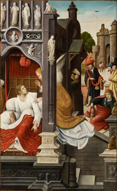 Scène uit het leven van Sint Rochus door Everaert Orley