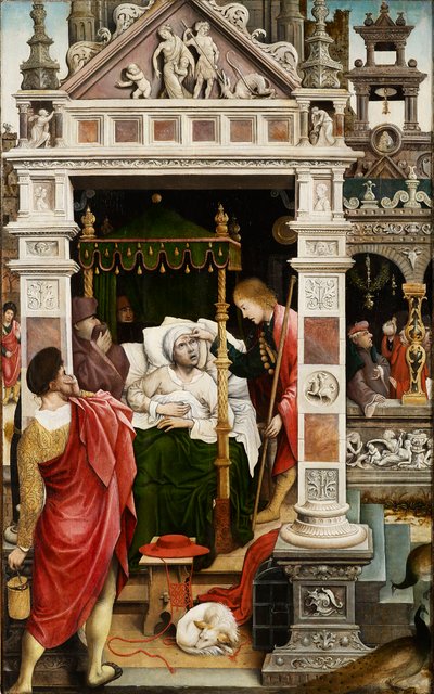 Scène uit het leven van Sint Rochus, 1517 door Everaert Orley