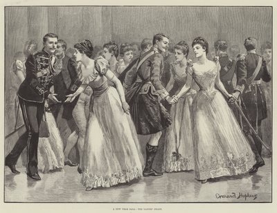 Een Nieuwjaarsbal, de Damesketting door Everard Hopkins