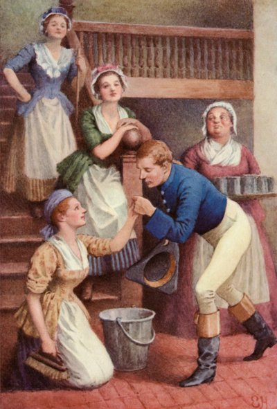 Illustratie voor A Sentimental Journey door Laurence Sterne door Everard Hopkins