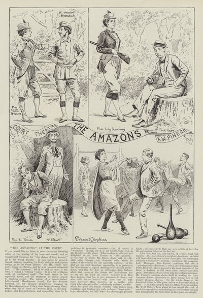 De Amazonen, in het Hof Theater door Everard Hopkins