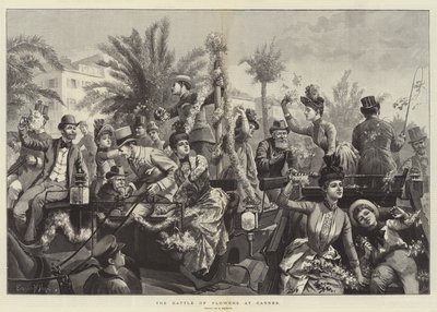 De Bloemenstrijd in Cannes door Everard Hopkins