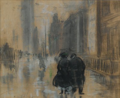 Vijfde Avenue door Everett Shinn
