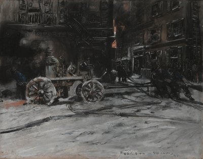 Brandsituatie door Everett Shinn