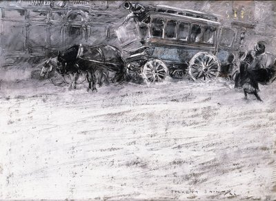 Paardenbus door Everett Shinn