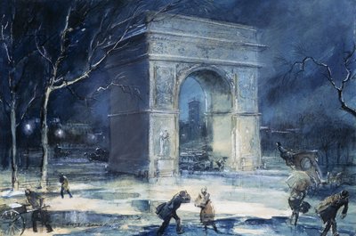 De Boog, Washington Square door Everett Shinn