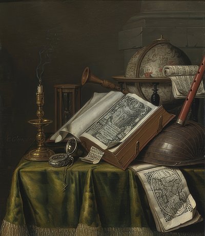 Vanitas-stilleven door Evert Collier