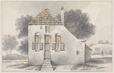 Huis te Zoelmond, in de Betuwe, frontaal gezien door Evert Doublet