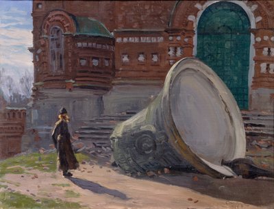 De verwoesting van kerkklokken, 1924 door Evgeni Ivanovich Stolitsa