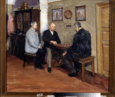 De damspelers door Evgeniy Iosipovich Bukovetsky