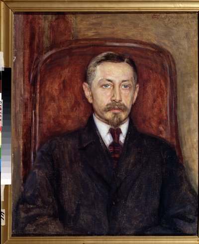 Portret van de schrijver Ivan A. Bounine (1870-1953) door Evgeniy Iosipovich Bukovetsky