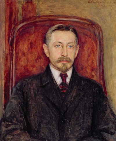 Portret van Ivan A. Boenin (1870-1953) door Evgeniy Iosipovich Bukovetsky
