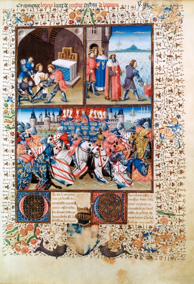 Galahad en Camelot, 1463 door Evrard d