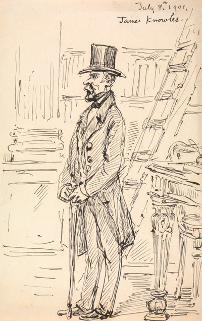 Sir James Thomas Knowles door Eyre Crowe