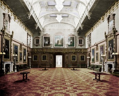 De Waterloo Kamer Windsor Castle, ca. 1899, 1901 door Eyre and Spottiswoode
