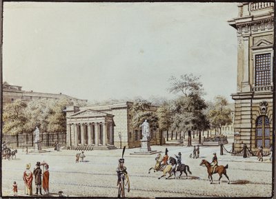 Het nieuwe Wachthuis, naast het Arsenaal, Berlijn door F.A. Calau