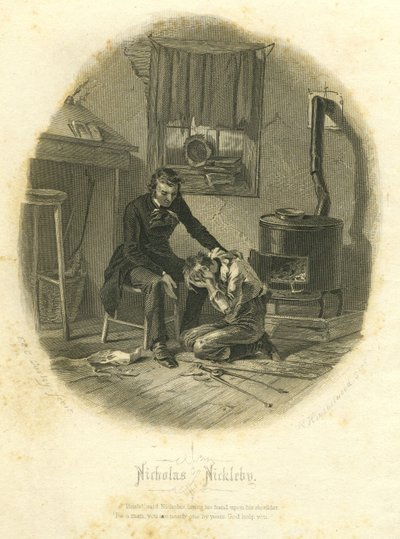 Nicholas Nickleby: Nicholas en Smike, 1867 door F.O.C. and McRae, C. John Darley