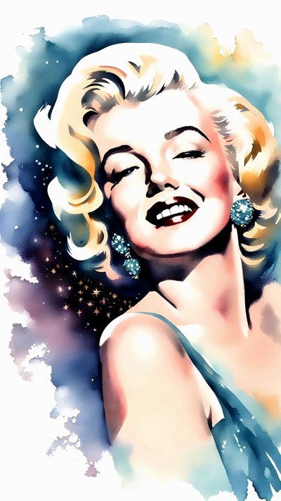 Portret van Marilyn Monroe door F. Abderrahim