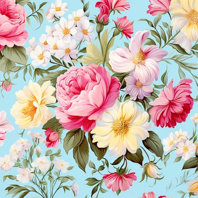Mooie roze bloemenpatroon door F. Abderrahim