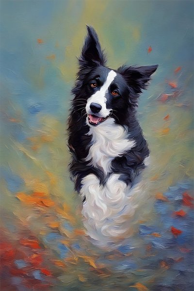Portret van een schattige hond door F. Abderrahim