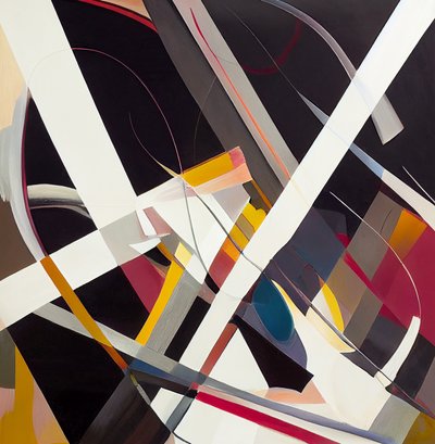 Hedendaagse abstracte surrealistische schilderij door F. Abderrahim