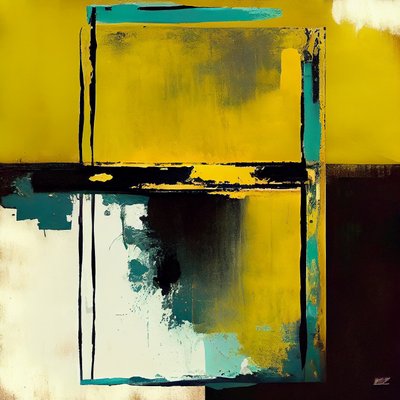 Minimalistische abstracte kunst door F. Abderrahim