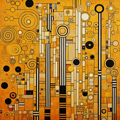 Minimalistische klimt patronen door F. Abderrahim