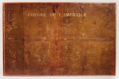 Voorkant van de atlas Guerre de lAmerique 1775-1782 door F. Dubourg